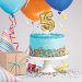 Decorazione per torta - Palloncino d oro numero 1. n2