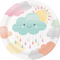 8 Piattini Nuvole Baby