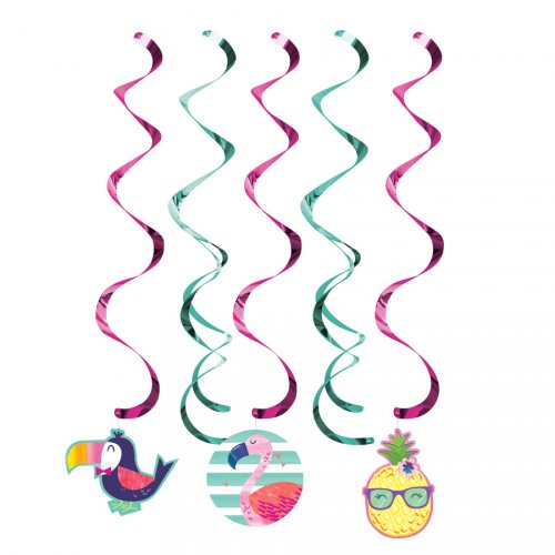 5 Ghirlande Spirale Ananas Party 
