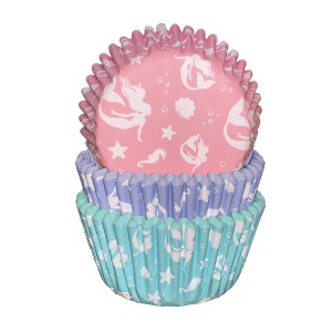 75 Pirottini per Cupcakes Sirena iridescente
