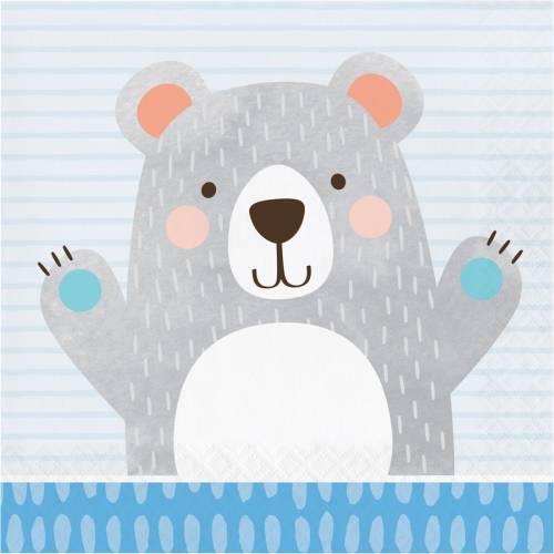16 Tovaglioli Baby Orso 