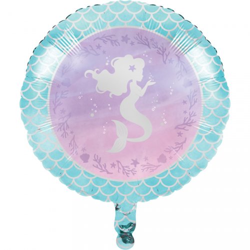 Palloncino piatto Sirena iridescente 