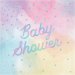 16 Tovaglioli Baby Shower Pastello iridescente. n°1