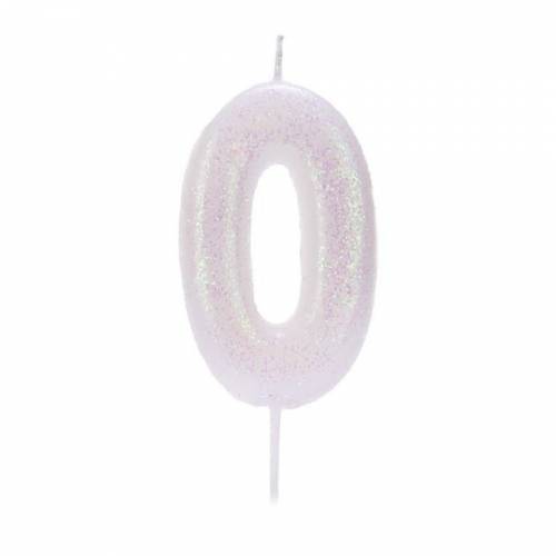Candelina Iridescentee Numero 0 (7 cm) 