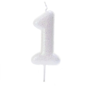 Candelina Iridescentee Numero 5 (7 cm) per il compleanno del tuo bambino -  Annikids