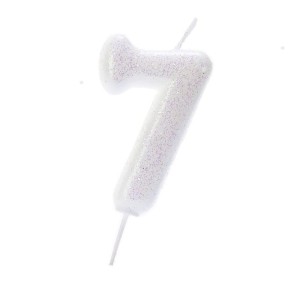 Candelina Iridescentee Numero 7 (7 cm)