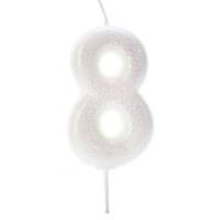 Candelina Iridescentee Numero 8 (7 cm)