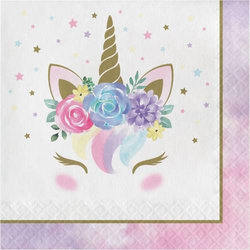 16 Tovaglioli Unicorn Baby 