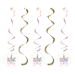 Contiene : 1 x 5 Ghirlande Spirale Unicorn Baby. n8