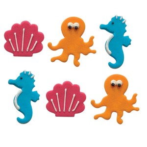 6 Decorazioni di zucchero Oceano