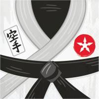 Contiene : 1 x 16 Tovaglioli Karate Party