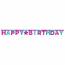 Ghirlanda Lettere Happy Birthday Ginnastica Party