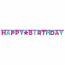 Contient : 1 x Ghirlanda Lettere Happy Birthday Ginnastica Party