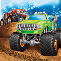 Contiene : 1 x 16 Tovaglioli Monster Truck Rally