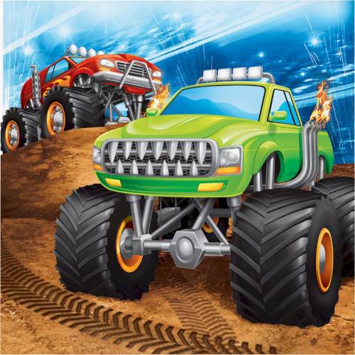 16 Tovaglioli Monster Truck Rally 
