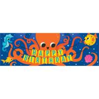 Contiene : 1 x Banner Happy Birthday Oceano