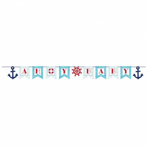 Ghirlanda Lettere Ahoy Baby Baby Marino 
