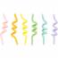 6 Candele Spirale Pastello
