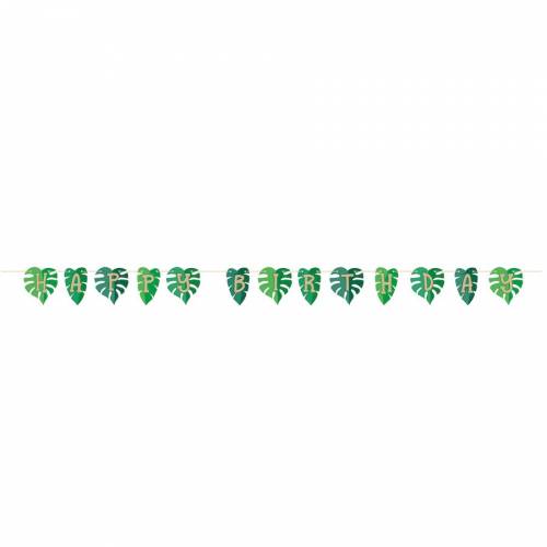 Ghirlande lettere Happy Birthday Giungla 