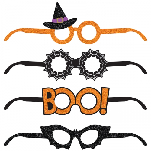 4 Paio di Occhiali Halloween 