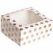 2 Scatolette per Torte a Pois - Rosa Gold. n3