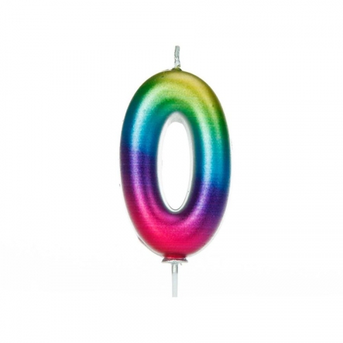 Candela Rainbow Numero 0 - 7 cm 