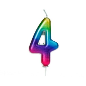 Candela Rainbow Numero 4 - 7 cm