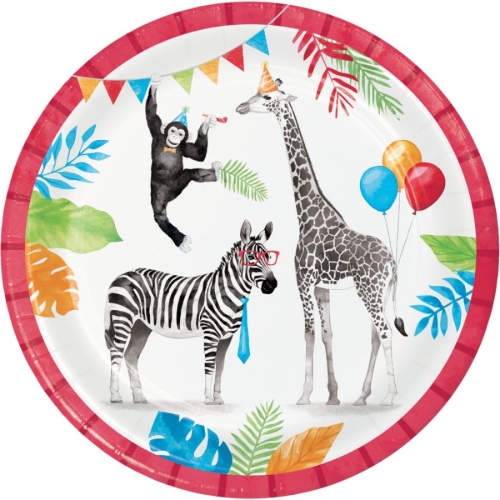 8 Piatti Animali Party 