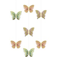 Contiene : 1 x 3 Farfalle da appendere