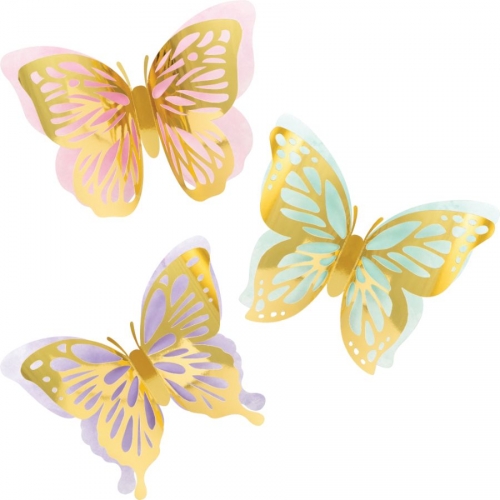 3 Decorazioni Farfalla 