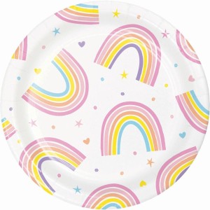 8 Piatti piccoli Arcobaleno felice