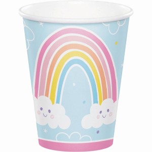 8 Bicchieri Arcobaleno felice