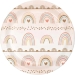8 Piccoli piatti arcobaleno Boho. n1