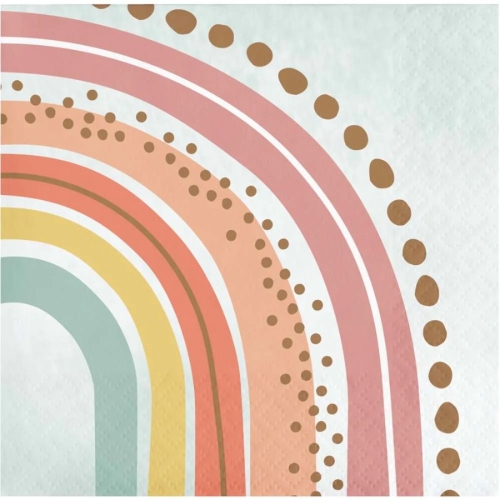 16 Piccoli asciugamani arcobaleno Boho 