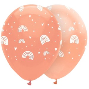 6 palloncini arcobaleno Boho