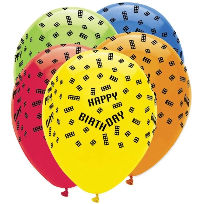6 palloncini per feste in blocco 