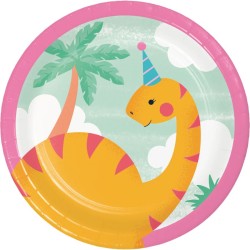 8 piccoli piatti Dino Girl. n1