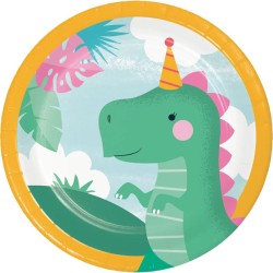 8 piccoli piatti Dino Girl. n2