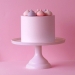 Alzatina per torta rosa piccola - 23,5 cm. n3