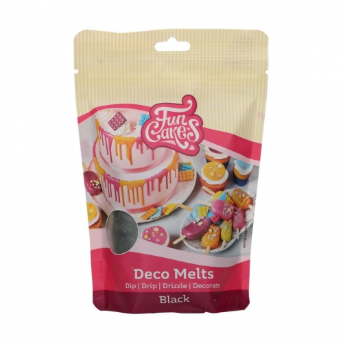 Funcakes dischetti decorativi da sciogliere neri - 250g 