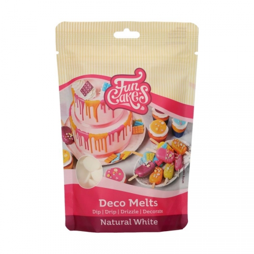 Funcakes dischetti decorativi da sciogliere bianco naturale - 250g 