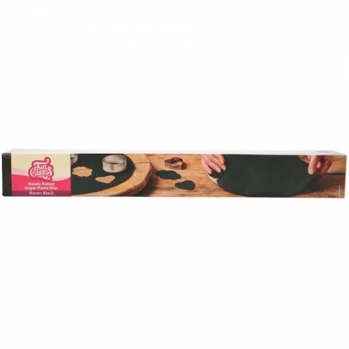 FunCakes pasta di zucchero decorativa arrotolabile nera - 430g 