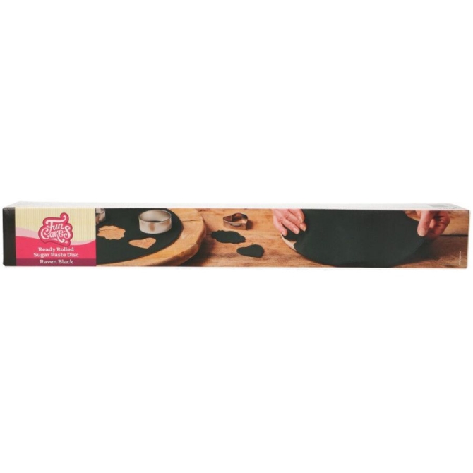 FunCakes pasta di zucchero decorativa arrotolabile nera - 430g 
