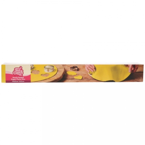 FunCakes pasta di zucchero decorativa arrotolabile gialla - 430g 
