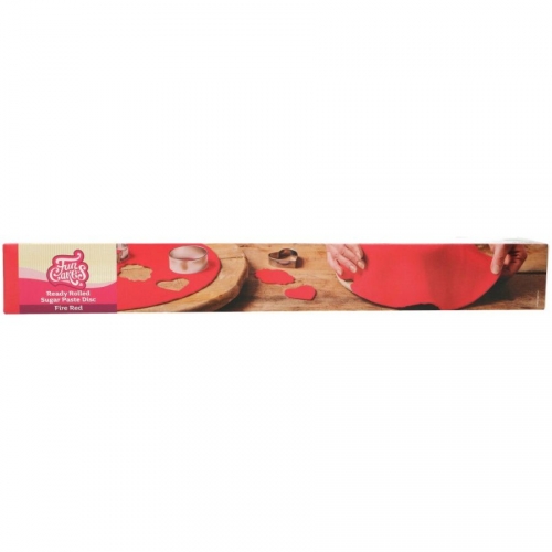 FunCakes pasta di zucchero decorativa arrotolabile rossa - 430g 