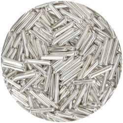 FunCakes Metallic Sugar Rods XL Argentoo - 70g. n2