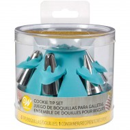 Wilton Set da 6 beccucci lavabili con scatola per riporli