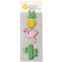 Wilton Set da 3 formine tagliabiscotti tropical