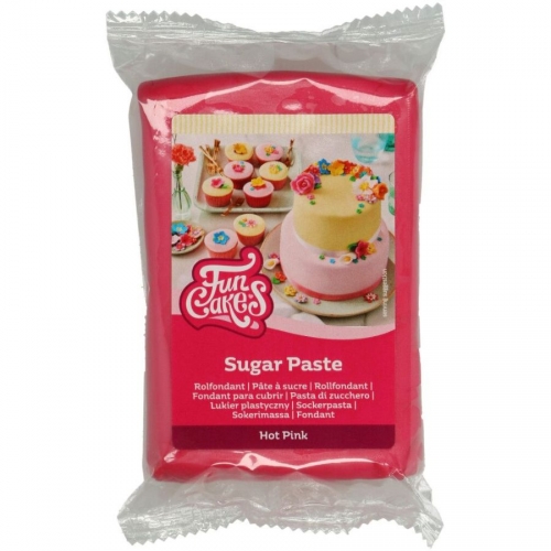 FunCakes Pasta di zucchero Rosa Scuro - 250 g 