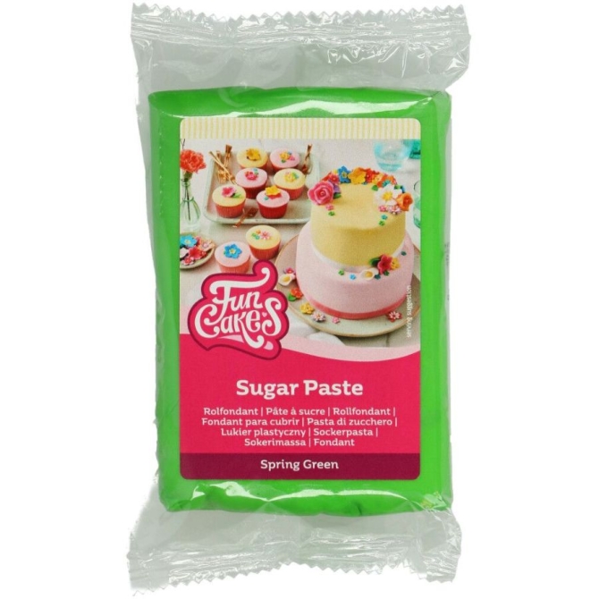 FunCakes Pasta di zucchero Verde Acceso - 250 g 